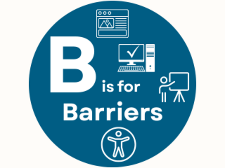 B is for Barriers Logo