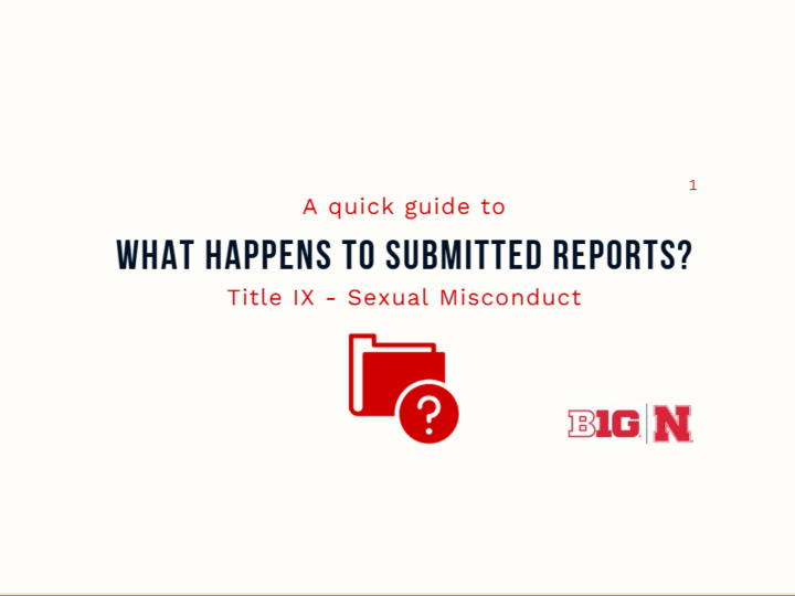 A Quick Guide to What Happens to Submitted Reports